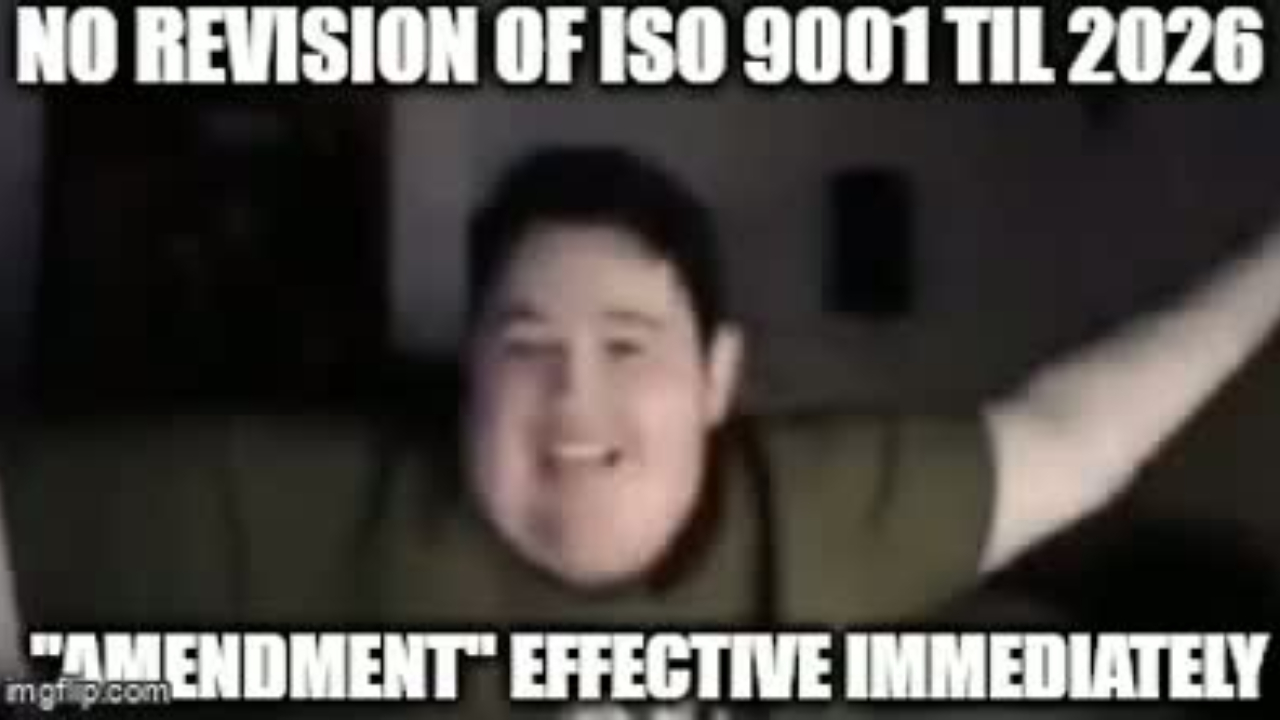 What’s going on with ISO 9001?